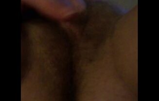 Pleasuring wife with dildo