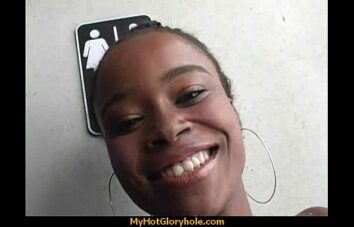 Hot couple having oral sex in gloryhole interracial 25